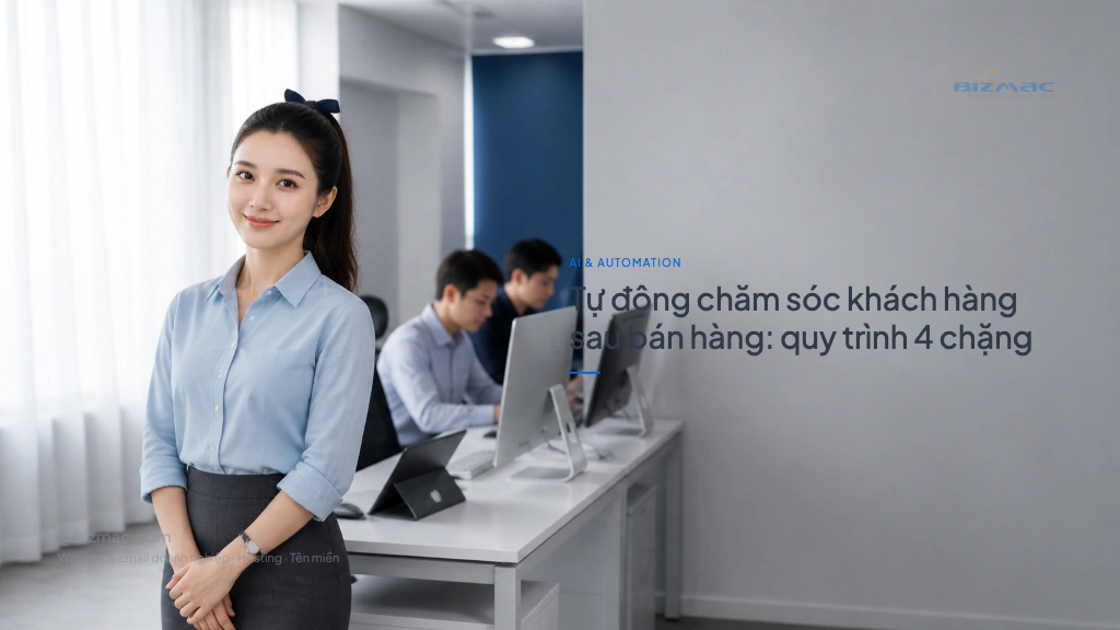 Minh hoạ cho bài Tự động chăm sóc khách hàng sau bán hàng: quy trình 4 chặng